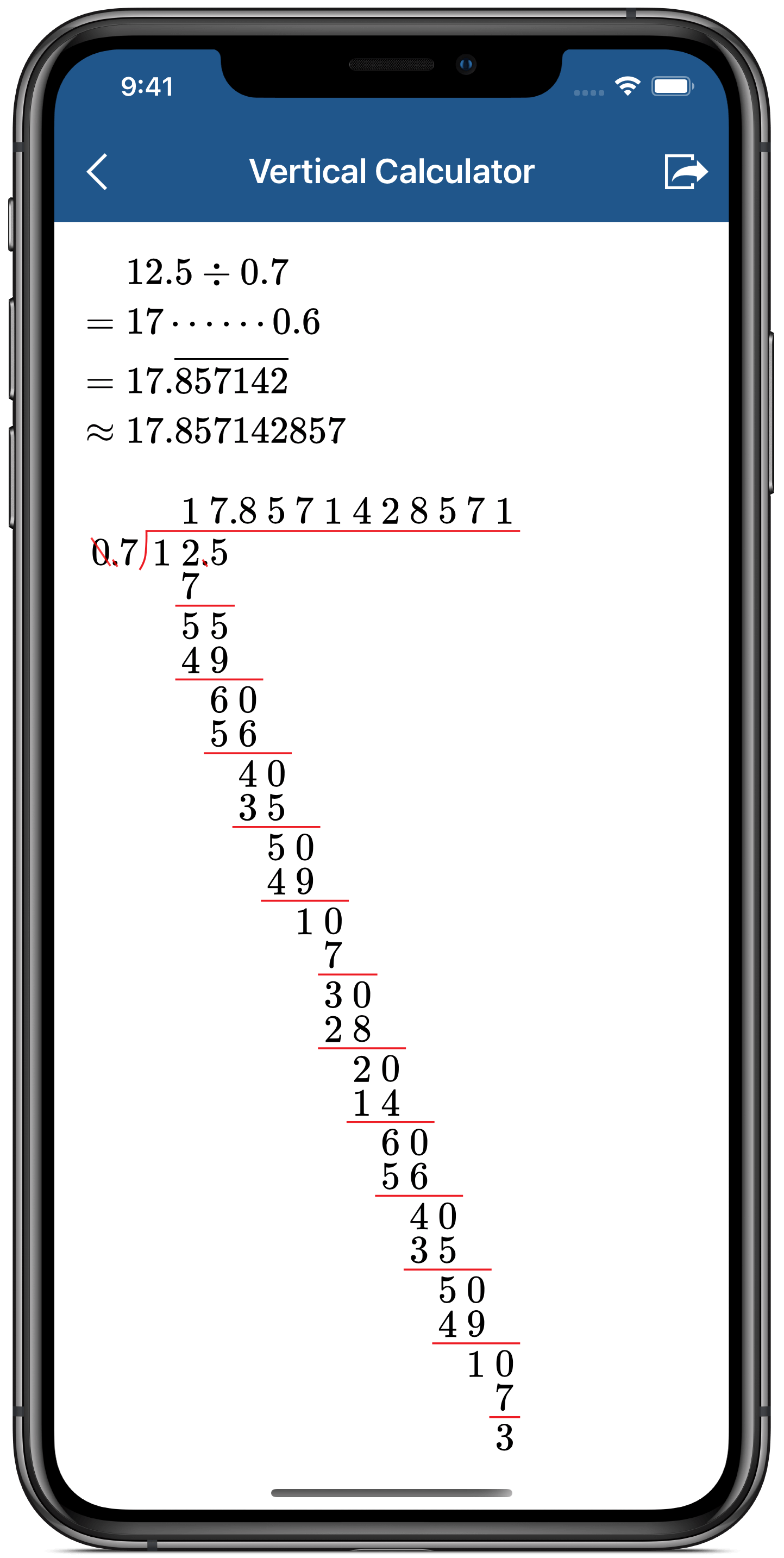 Vertical Calculator